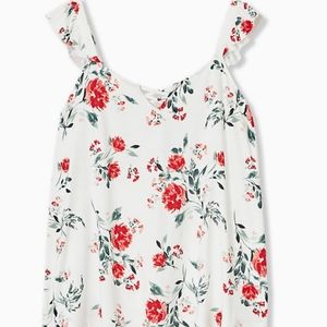 super soft white girly tank